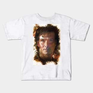 Patrick Swayze - Custom Digital Artwork Kids T-Shirt